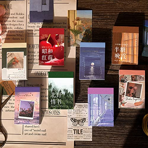 Basicon 440 STK Washi Sticker Set, Washi Aufkleber Sticker Set für Journaling Scrapbooking Tagebuch Album Notizbuch Kartenherstellung DIY Kunst und Handwerk, 8 Pack