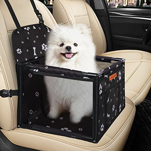 Hunde Autositz Hochwertiger Auto Hundesitz für kleine bis Hunde - Rahmen Wände Extra Stabiler Wasserdichter Hundeautositz für Rück- und Vordersitz