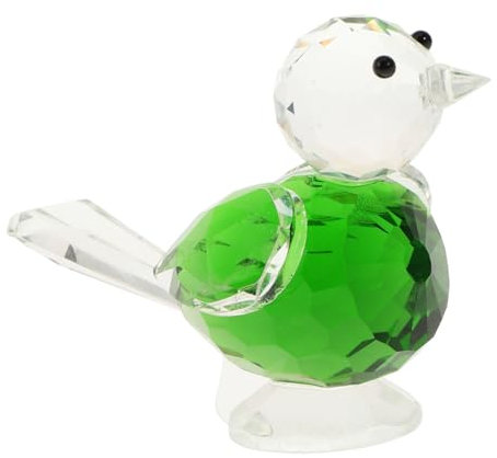 Warmhm 1 Stück Kristall Vogelhaus Ornamente Miniatur Glas Ornamente Dekoration Für Zuhause Vogel Tischplatte Ornament Glas Vogel Briefbeschwerer Mundgeblasenes Glas Kunst Statue