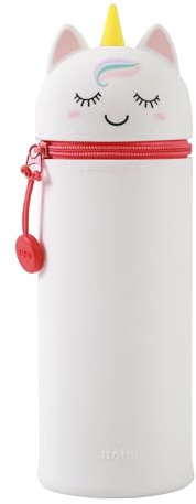 I-TOTAL® - Étui en Silicone Souple pour l'école, Extensible en Forme de Animal (Unicorn)