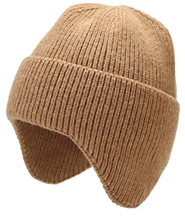 Mashaouyo Wintermütze für Herren und Damen bei kaltem Wetter, Outdoor-Sportarten, Winddichte Strickmütze Männermützen Winter (Khaki, One Size)