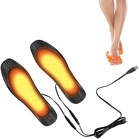 Beheizbare Einlegesohlen, Beheizbare Sohlen, Wärmesohlen Elektrische Heizsohlen, Wärmesohle, USB Wiederaufladbare Beheizte Einlegesohlen, Wiederaufladbare Thermosohlen, Fußwärmer Wärme Thermosohlen