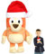 Crunier Plüschtier,Sortierte Weiche Plüschtiere 40 cm Plüsch Spielzeug,Weihnachtliche Kuscheltiere,Stofftiere mit Nikolausmütze,Nikolaus Kuscheltiere,Plüschfiguren Weihnachten, Kinder