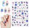 Nagelsticker, Nailart Sticker Nagel Stickers Kawaii Sticker Nagelsticker Kinder Blau Niedliche Cartoon Nagelkunstaufkleber Geschenke für Mädchen Damen Kinder(70+ Decals)