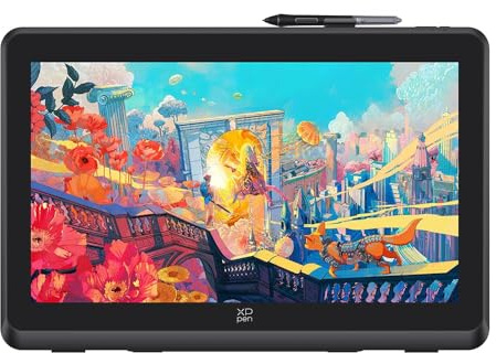 XP-Pen Artist 22 Plus Zeichenstift Display Stift mit 22-Zoll-Bildschirm, 16K Druckstufen, Full-HD-Auflösung (1920 x 1080), für Windows, macOS, ChromeOS, Android, Linux