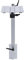 Keenso Pied de Table de Yacht, Pied de Table Amovible en Alliage D'aluminium Blanc, Pied de Table Télescopique Amovible à Rotation à 360 Degrés pour Yachts, Camping-Car, Camping-Car
