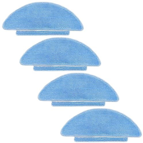 MsDaos Ersatzteile 4Pack Wischtücher, Kompatibel mit Tikom L9000 L8000, Honiture Q6 SE, Lubluelu SL60D / SG60 / SL61, Laresar L6 NEX Roboter Staubsauger Wischpad Wischmopp (4 Pack)