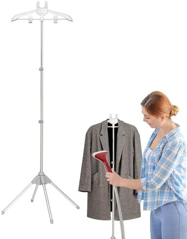 Genérico Perchas para Plancha De Vapor | Soporte De Planchado Vertical | Rejilla De Vapor Plegable para Ropa Portátil Soporte De Hierro De Vapor Soporte para Accesorios De Planchado A Vapor
