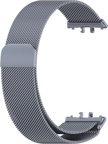 Bracelet de rechange en maille d'acier inoxydable compatible avec la montre connectée Galaxy Fit 3 SM-R390 pour Samsung Galaxy Fit 3 SM-R390