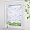 Grandekor Plissee ohne Bohren mit Muster Weiß-Motiv 60x120cm, plissees klemmfix Sichtschutz und Sonnenschutz Blickdicht Faltrollo Lichtdurchlässig Rollos für Fenster ohne Bohren