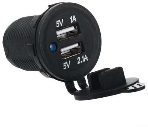 CBE CLine Dual USB Socket Charger for Campervans, Caravans, and Motorhomes, Waterproof Design