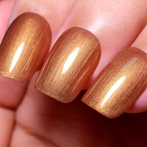 Ozzeal Pearl Gel Nail Polish,Champagne Glitter Gel Nail Polish Sparkle Shimmer Gel Glitter Nail Polish Fall Winter Soak off LED UV Gel Nail Polish for Art DIY Manicure 15ML