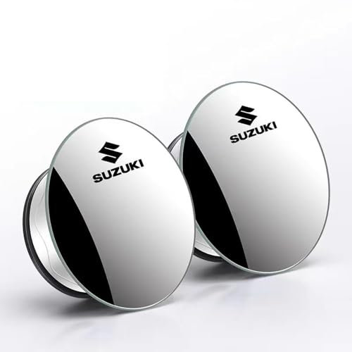 nlwopf 2 Stück Auto Toter Winkel Spiegel, Für Suzuki S-Presso/Samurai/Sidekick/Splash/Swace/Swift/SX4 S-Cross HD Konvex Weitwinkel Spiegel Wasserdicht und Rostfrei