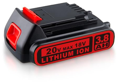 18V 3.8Ah LBXR20 Battery Replacement for BLACK and DECKER 18V Battery Compatible with BLACK and DECKER LBXR20 BL2018 LB20 LBX20 STC1820 Cordless Tools (20V Max)