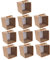 MOLUCKFU 10St Quadratische Tüte aus Kraftpapier Reisetasche Bonbontüten aus Papier Cellophan Snacktüten aus Papier Geld kinderparty mitgebsel nuttalla Geschenkbeutel Kraftpapiertüte Brown