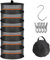 WUQNGI Rejilla para Secado de Hierbas 6 Capas,Red de Secado de Hierbas Plegable con 4 Clips y Gancho,Red de Secado Colgante,Plegable con Cremallera para Plantas,Vegetales,Ropa