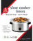 AMK® Toastbags Slow Cooker Liners Cooking Bags Pack of 5 For Round & Oval Cookers