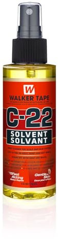 C-22 Solvent – Rimozione adesiva ad azione rapida per sistemi di cuoio capelluto e capelli – delicato sulla pelle, risciacqua con acqua e sapone (4 ml)