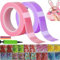 Tape Bubbles Nano Bubble Tape Bubble Kit, Magisches Bubble Tape für Geburtstagsgeschenke, Bubble DIY Bastelset, Transparentes Set mit Inflator und Bubble Filler 20 Packungen (Purple+Pink)
