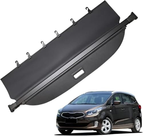WBWBB Kofferraumabdeckung Rollo für Kia Carens 2009-2013, Auto Ausziehbar Kofferraum Rollo Laderaumabdeckung Kofferraum Wrap Vorhang Regal