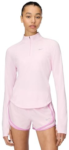 Nike Damen W Nk Tempo Df Hz Tp T-Shirt, Pink Foam/Reflective Silv, L