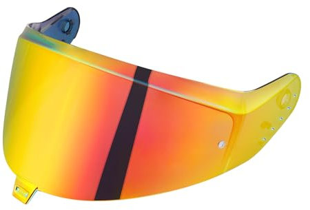 Helmvisier für Shark SKWAL i3/RIDILL 2/ D-SKWAL 3,Motorradhelm Visier,Motorrad Windschutz Helm Objektiv Visier,Integralhelm Visier UV-Beständig,Motorradhelm Visier Ersatz (Rot)