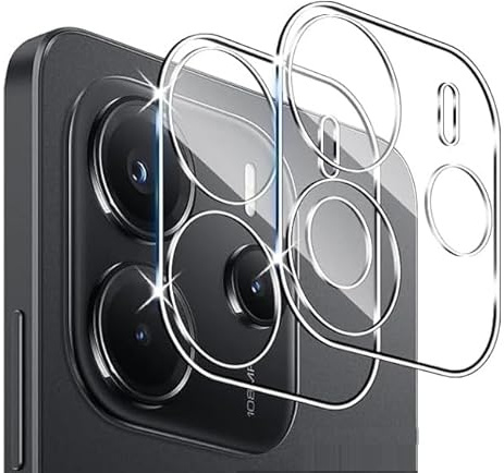 Cracksin [2 Stück] Kameraschutz für Xiaomi Redmi Note 14 (4G) Objektivschutz 3D 9H Härte Kamera Schutzglas Linse Panzer Schutz Glas Klar