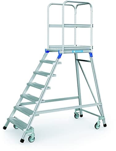 ZARGES Podesttreppe, einseitig 7 Stufen Z600