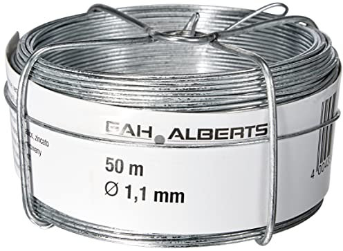 GAH-Alberts 530020 - Bobina di filo di ferro, Ø1,1 mm / 50 m, Zincato, acciaio