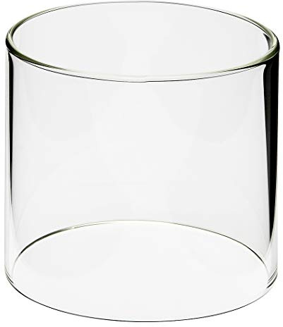 DELITE Glaszylinder transparent, Aussenglaszylinder, Höhe 69 mm, Durchmesser 75 mm, für Petroleumlampe Petrolux