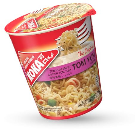 Koka Original Tomyam Flavour Oriental Style Instant Noodles 12 Cups of 70 g