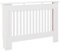 HOMCOM Slatted Radiator Cover Painted Cabinet MDF Lined Grill in White (112L x 19W x 81H cm)