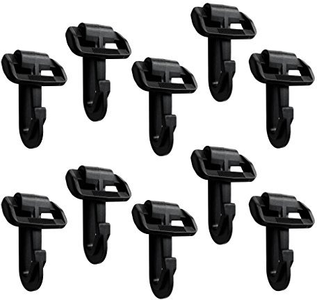 MagiDeal 10 Plastik Karabinerhaken Für 25mm Gurtband Gepäck Rucksack Clip