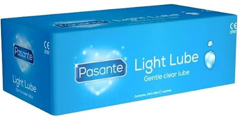 Pasante Gentle Light Lube, 144 x 5ml Gleitgel Tütchen (Sachets) - flüssige Konsistenz - nicht klebend - kondomfreundlich