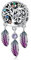 EMEMcharm Traumfänger Charm 925 Sterling Silber Lebensbaum Feder Bead mit Zirkonia GM14