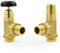 Hot Flow | Maris Traditional Radiator Valves - 3/4 inch - Un-Lacquered Brass