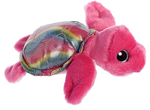Aurora, 61021, Sparkle Tales, Oceana la Tortue, 18 cm, Peluche, Rose Vif