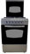 Cucina LAREL silver/inox 60x60 4 fuochi con forno ELETTRICO, grill elettrico e coperchio IN VETRO