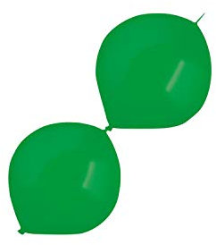 Amscan 9905619 - Palloncini in lattice, Link-a-Loon, 100 pezzi, verde, palloncino