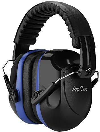 ProCase Ear Defenders Adults, NRR 28dB Noise Cancelling Headphones for Autism Kids Children, Hearing Protection Earmuffs, Sensory Headphones for Shooting Construction Mowing -Blue