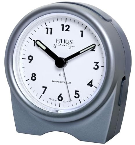 Filius Zeitdesign Funkwecker kupferfarbig (Titangrau, Kunststoff)