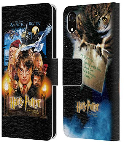 Head Case Designs Officially Licensed Harry Potter Poster 1 Sorcerer's Stone II Leather Book Wallet Case Cover Compatible With Apple iPhone XR