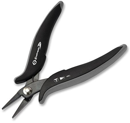 Flat Nose Pliers, Ecotronic ESD, 5 1/2, Overall Length 145mm, Plier Style Flat Nose