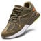 FitVille Mens Extra Wide Fit Trainers Comfortable Running Sneakers Lightweight Walking Shoes for Flat Feet Plantar Fasciitis - Rebound Core, Army Green, 9.5 UK Wide