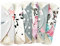 Lilind® 6 pz Giornaliero Salvaslip Riutilizzabili, 20 cm Non impermeabile Handmade Assorbenti di stoffa organici, Lavabili Comodi Extra sottili, Backup per Tamponi e Coppette mestruali, 100% cotone