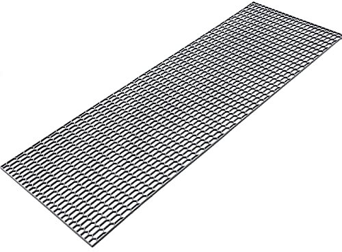 Holdfiturn Car Grille Mesh 120 x 40cm Racing Race Honeycomb Mesh Grill Spoiler Bumper Hood Universal Black ABS Plastic Tuning Grill Mesh for Car Vent