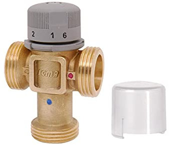 Icma 148 - miscelatore termostatico 3/4'' in ottone con bochettone - valvola miscelatrice