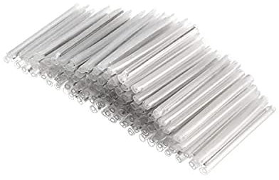 Akl Smoove fibre optique pour soudeuse Ftth D1 D2 D3 45mm 100pcs | Aiguille fibre optique transparent pour Soudure Fibre Optique | Protection D'épissure (Nanchon) Thermo-rétractable (45mm, Lot de 100)