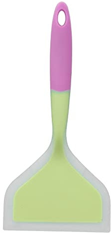 Pala de silicona para panqueques, espátula ancha, antiadherente, pala frita, espátula de pescado, tortilla giratoria para cocinar(verde)