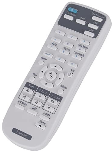 Remplacement de la télécommande Convient pour Epson Projecteur EB-107 EB-108 EB-109W EB-1780W EB-1781W EB-1785W EB-1795F EB-2040 EB-2042 EB-2055 EB-2065 EB-2140W EB-2142W EB-2245U EB-2247U